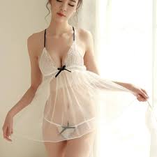 Babydoll dress pijamas sexy lingerie femme sexy erotique porn extreme  slutty clothing transparent lace mesh sling nightdress : Amazon.nl: Fashion