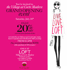 Check spelling or type a new query. Coquette Celebrate Loft Opening In Corte Madera This Saturday Loft Gift Card Giveaway