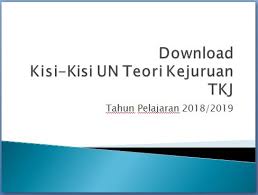 Ada yang pelaksanaan ujian sekolah mulai dari tanggal 5 april hingga tanggal 10 april 2021. Download Kisi Kisi Ujian Teori Kejuruan Tkj Produktif Tkj