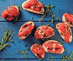 bruschette ai peperoni rezepte kochen und backen kochen
