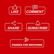 Like Comment Share Subscribe And Thanks For Watching Icon Button Illustration Vector Illustration Youtube Logo Logo Design Video Intro Youtube