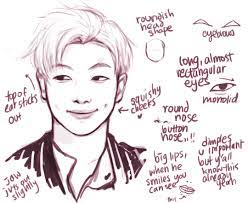 Noranb Bts Drawings Fan Art Bts Face