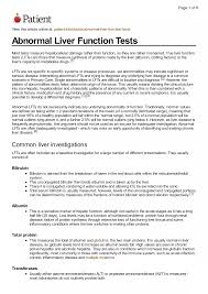 Image result for Liver Function Test Abnormality