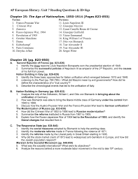 Ap European History Unit 7 Reading Questions Id Sigs
