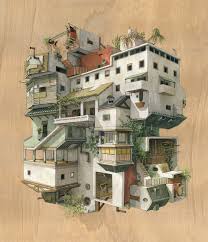 Gravitant Cinta Vidal Agullo 谷德设计网 Architecture Painting Architecture Drawings Architecture Drawing