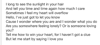 I can see it in your eyes i can see it in your smile you're all i've ever wanted, and my arms are open wide 'cause you know just what to say and you know just. Hello Lionel Richie Lyrics Poetry Lionel Richie Lyrics Hello Lionel Richie Lyrics