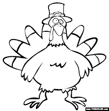 All dressed up like a pilgrim, ready for thanksgiving day! Thanksgiving Online Coloring Pages