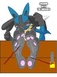 Lucario faces to the right with its palm out in front of it and growls. Lucario Tickled In Stocks Blank Template Imgflip