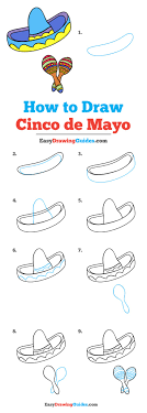 How To Draw Cinco De Mayo Really Easy Drawing Tutorial
