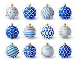 Shop from thousands of festive designs or create your own from scratch! Set Of Blue And White Christmas Balls Royalty Free Cliparts Vectors And Stock Illustration Image 91200993
