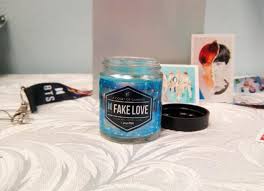 Bts 2oz Scented Candle Bts Kpop Bts Fake Love Bangtan Etsy Soy Candles Glass Containers Pure Products