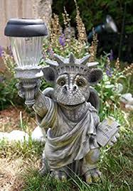 Drachenkind Freiheitsstatue Mit Solar Laterne Drache Figur Gartenfigur Babydrache Drachen Kinder Gartenfiguren
