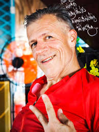 Happy and joyful riders and an impolite interloper.