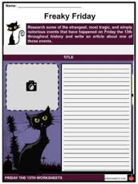 Clouded by the unflagging onslaught of rumors about the day? Friday The 13th Facts Worksheets Origin For Kids