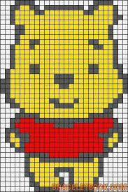 Goyini Point De Croix Winnie L Ourson Coloriage Pixel