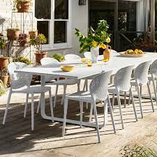 Rye Aluminium Glass Extension Dining Table 2200mm White Large Extension Tables Outdoo Outdoor Dinning Table Extension Dining Table Outdoor Dining Table