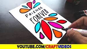 After you've selected the perfect card for your friend, you'll want to consider writing a few words of your own to add that personal touch. Friendship Cards Handmade Easy How To Make Friendship Card Easy Youtube