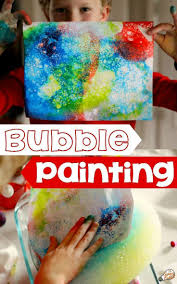 Bubble Painting With Dry Ice Steam Activity For Kids Bubble Painting Dry Ice Experiments At Home Science Experiments