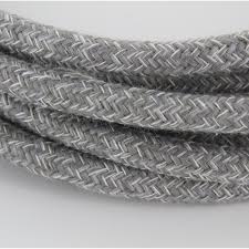 Cable Textile Lin Naturel Gris Ho3vv F 2x0 75mm2 3m Chacon Products En 2019