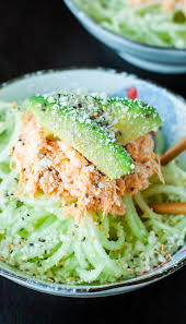 Commonly found in neighborhood delis or the grocery store, imitation crab salad has a tasty seafood flavor. Spicy Sriracha Crab And Cucumber Salad Kani Salad Recipe