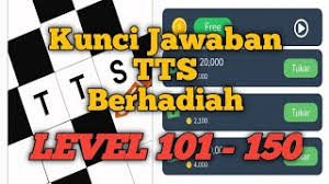 Cukup ketik pertanyaan tts pada kotak di bawah maka sistem kami akan membantu kamu mendapatkan jawabannya. Kunci Jawaban Tts Berhadiah Level 101 Sampai 150 Part 3 Youtube