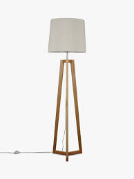 John Lewis Partners Brace Floor Lamp Fsc Certified Oak Floor Lamp Lamp Flooring