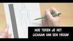 Hoe teken je het lichaam van een vrouw - YouTube