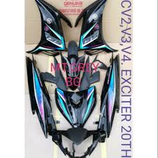 It was the first to include many new the first generation 135 lc still holds a legendary reputation as being the fastest kapchai ever built, until the advent of 150cc competitors. Coverset Yamaha Lc135 V2 V3 V4 Design Exciter 20th Anniversary 135lc Shopee Malaysia