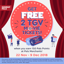 However, ticket control and passport checks take place once onboard international services. Sunway Pals Promotions Get Free 2 Tgv Movie Tix
