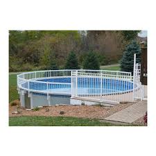 Include a water feature or rockwork. Above Ground Pool Fence Kit A Club Pro Acc Est5000100 Pioneer Family Pools