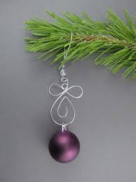Angel Christmas Ornament Hanger Holiday Tree Ornament Hook With Beads Handmade Wire Ornament Decoration Wire Ornaments Beaded Christmas Ornaments Christmas Angels