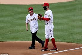 Anthony fauci, a huge washington nationals fan, had the honor of throwing the first pitch thursday night for the opening day game against the new york yankees, but it. Fauci Flattens The Curve Dr Anthony Fauci Opens The 2020 Mlb Season By Bouncing First Pitch Express Digest