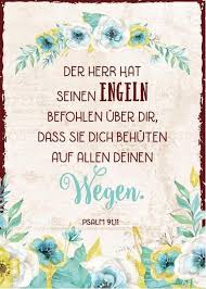 Postkarte Der Herr Hat Seinen Engeln Befohlen Christliche Spruche Bibeltexte Bibelverse