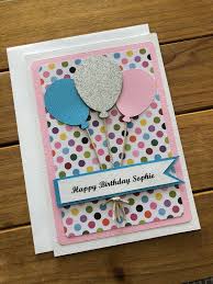 Choose from thousands of templates for every event: Handmade Balloon Birthday Card Personalized Card Balloon Etsy In 2021 Birthday Card Craft Card Making Birthday Girl Birthday Cards