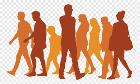 group of people walking illustration silhouette walking icon passers by walking silhouette animals orange people png pngwing group of people walking illustration