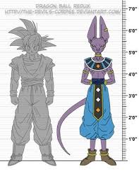 height chart 6 dragon ball dragon ball z dragon ball gt