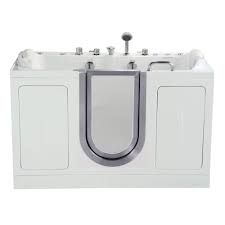 Buy two seater garden bench and get the best deals at the lowest prices on ebay! Ella Companion Two Seat 5 Ft X 30 In Acrylic Walk In Dual Air And Hydro Massage Bathtub In White With Center Drain Door 93085 The Home Depot
