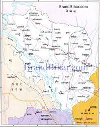 East Champaran District Map Map Of West Champaran Bihar West Champaran District Map
