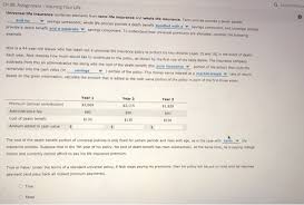 Maybe you would like to learn more about one of these? Search This Co Ch 08 Assignment Insuring Your Life Chegg Com