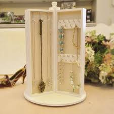 It include acrylic necklace display stand, acrylic bracelet display stand, acrylic ring display stand, acrylic bangle. Wood Accessories Jewelry Holder Princess Fashion Rotating Jewelry Stand Earrings Necklace H Wooden Jewelry Display Wood Accessories Jewellery Girls Jewelry Box