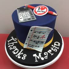 Happy Birthday Cake For Maths Teacher With Name Maths Teacher Thank You Cake Teacher Cakes Birthday Cake Kids Teacher Cupcakes