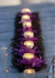 صور افكار ديكورات تزيين طاولات الطعام وترابيزات السفره بالازهار والشموع table runners wedding candle centerpieces wedding centerpieces