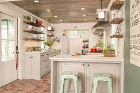 Use larger grout spacers to give the illusion of mortar between the bricks. 75 Beautiful Brick Floor Kitchen Pictures Ideas July 2021 Houzz