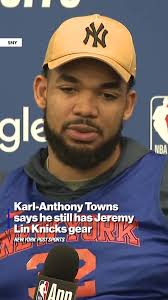 Karl-Anthony Towns was that kid who went to Modell's to get his Knicks gear  🗽