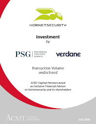 Providence Strategic Growth And Verdane Invest In Hornetsecurity Acxit Capital Partners