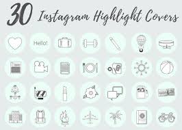 30 Instagram Story Highlight Icons White Green Icon Covers Etsy Story Highlights Instagram Story Instagram Highlight Icons