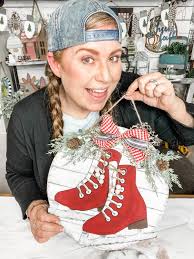 Ice Skates Blank Shape Cut Outs DIY Craft Kit