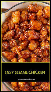 Easy Sesame Chicken Easy Chicken Recipes Chicken Recipes Easy Sesame Chicken
