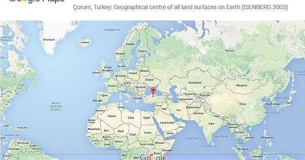Where is the actual centre/middle of the world? (Landmass) : r/geography
