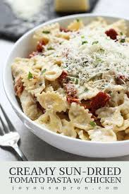 Creamy Sun Dried Tomato Pasta With Chicken Recipe Sun Dried Tomato Tomato Pasta Chicken Pasta